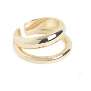 Loren Stewart x Curater Deux Open Band Ring Gold Plated Size 7